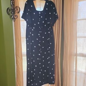 Polka Dot Black Dress